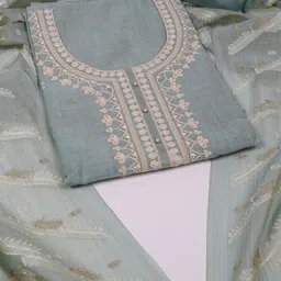 KAMI KUBI Embroidered Unstitched Dress Material-image-19