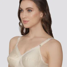 K LINGERIE Pack of 3 Cross Care Full Coverage Wirefree Minimizer Bra image 2