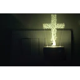 1ST TIME Red & White Acrylic Abstract Shaped Shaped Wall Lamp image 2