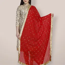 Dupatta Bazaar Ethnic Motifs Embroidered Dupatta with Sequinned-image-82