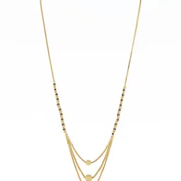 Bhanu diam Gold-Plated Brass Mangalsutra image 2