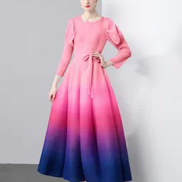 JC Collection Women Tie and Dye Dyed Fit & Flare Maxi Dress-picture-13
