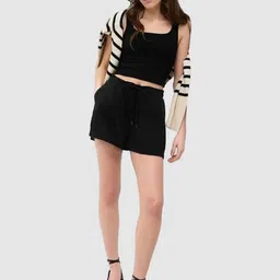 GAP Women Relaxed Fit Cotton Mid-Rise Shorts-image-69