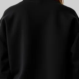 SALUJA FABRICS Typography Printed Round Neck Cotton Sweatshirt image 4