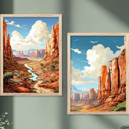 WALLLANE Brown Wood Wall Art-picture-7