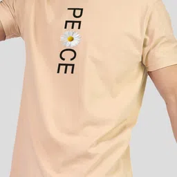 Greylongg Men Typography Printed Applique T-shirt image 2