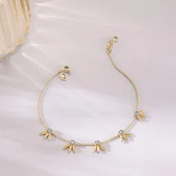 Mia by Tanishq 14 KT Yellow Gold & Natural Diamond Bracelet-picture-30