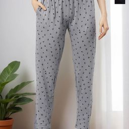 Kryptic Pack Of 2 Printed Cotton Mid-Rise Lounge Pants-picture-6