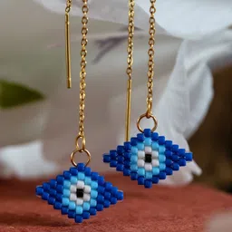 Jenni and Janki Geometric Drop Earrings image 2