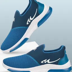 Free Kicks Men Blue Mesh Marking Running Sports Shoes image 2