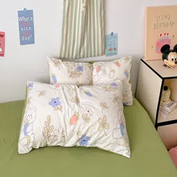 JC HOME Green Polycotton Double Queen Regular Bedding Set image 3