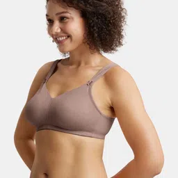 Jockey Wirefree Non Padded Soft Touch Microfiber Full Coverage Minimizer Bra - 1841 image 4