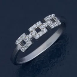 Kushal's Fashion Jewellery 92.5 Pure Silver Rhodium-Plated Zircon Party Finger Ring-picture-14