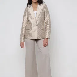 GUESS Printed Notched Lapel Single-Breasted Blazers image 3