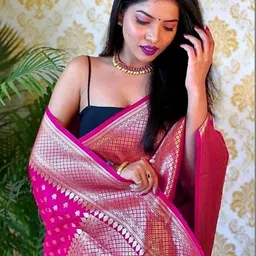 Moda Rapido Woven Design Zari Art Silk Handloom Banarasi Saree-picture-39