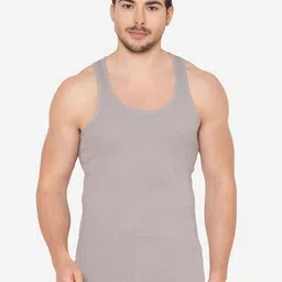 groversons paris beauty GROVERSONS Paris BeautyPack Of 2 Cotton Basic Vests RIB-VEST-GREY-GREY-S-PO2 image 5