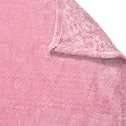 Myntra Elegant Homes Pink Geometric Woolen 300 TC King Bedsheet Set 2.50m x 2.25m image 4