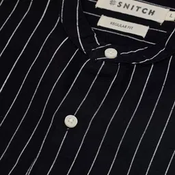 Snitch Striped Cotton Linen Casual Shirt image 5