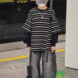 Xsole Boys Striped T-shirt image 3