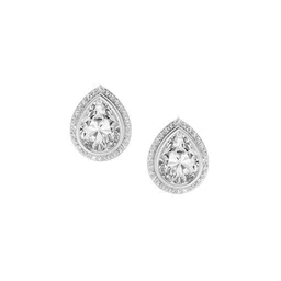 Sparkles Lab Grown Diamond 2.22 Carat Pear Halo Stud Earrings for Women-picture-23