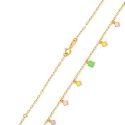 CANDERE A KALYAN JEWELLERS COMPANY Women 18Kt Gold Lena Charm Necklace - 2.42 g image 4