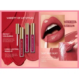 VOZO Set Of 4 Stay-All-Day Matte Liquid Lipstick-4ml Each-104-105-106-201 image 2