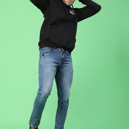 V-Mart Men Printed Hooded Sweatshirt image 5