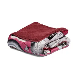 Monte Carlo Kids Red & Grey Conversational Printed Mild Winter 300 GSM Single Bed Blanket image 4
