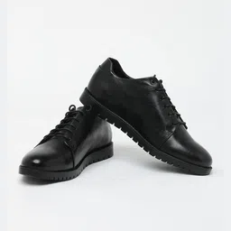 Snitch Black Solid Formal Shoes-picture-6