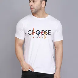 TEEFOX Typography Printed Round Neck Short Sleeves Regular Fit Casual T-shirt-image-9