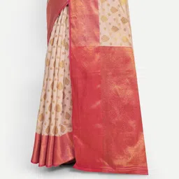 jayant creation Cream Art Silk Barasi Sarees image 5