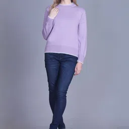 FINELUCK Round Neck Woollen Pullover Sweater image 4