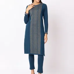 KEIKO Women Ethnic Motifs Regular Kurta with Trousers-image-47