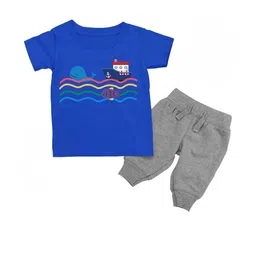 TeeSlix Unisex Blue Tshirts image 5