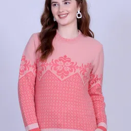 DressBerry Women Fair Isle Printed Pullover-image-77