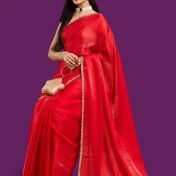 LOROFY Embellished Beads and Stones Saree-picture-43