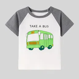 LULU & SKY Boys Graphic Printed Raglan Sleeves Pure Cotton T-shirt-picture-27