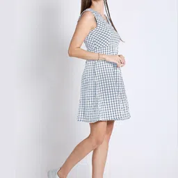 French Theory Checked A-Line Dress-picture-23