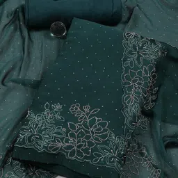 Meena Bazaar Embellished Art Silk Unstitched Dress Material-picture-38