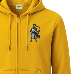 ADRO Men Printed Hooded Sweatshirt image 3