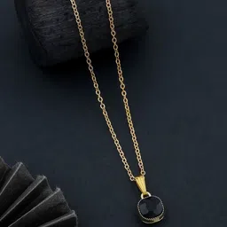 SZN Classic Set Of 2 Stainless Steel Gold-Plated Beaded Star Shaped Pendant With Chains image 5