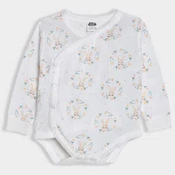 MiArcus Printed Romper,Sleepsuit & Solid Cap Set For Girls image 2