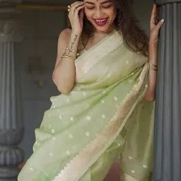 Rujave Woven Design Zari Silk Cotton Kanjeevaram Saree image 4