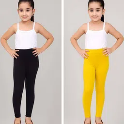 TIK TOK WEARS Casual Regular Fit Plain Cotton Churidar Length Legging For Girls-picture-32