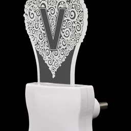 1ST TIME White & Transparent 4-Pcs 3D Illusion LED Plug Night Lamps image 3