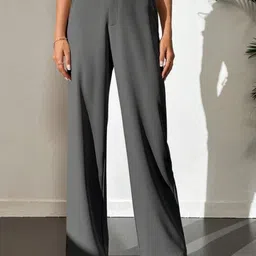 BROADSTAR Women Smart High-Rise Easy Wash Trousers-picture-23