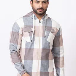 GEE 5 Men Checked Woollen Sporty Jacket-picture-34