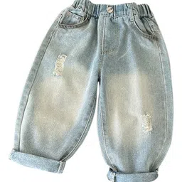 StyleCast x Revolte Kids Cotton Mid-Rise Tapered Fit Light FadeJeans-picture-38