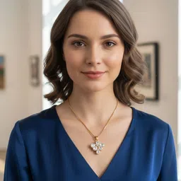 FLAURI Gold-Plated Floral Pendants with Chains image 3