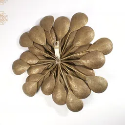 Exotic India Guldaudi Brown Brass Glossy Large Wall Hangings image 2